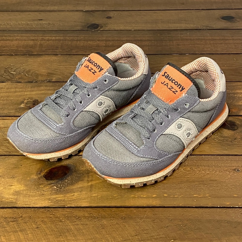 Saucony Jazz Low Pro Womens Sneakers Grey Orange 1887-15 Size 7.5